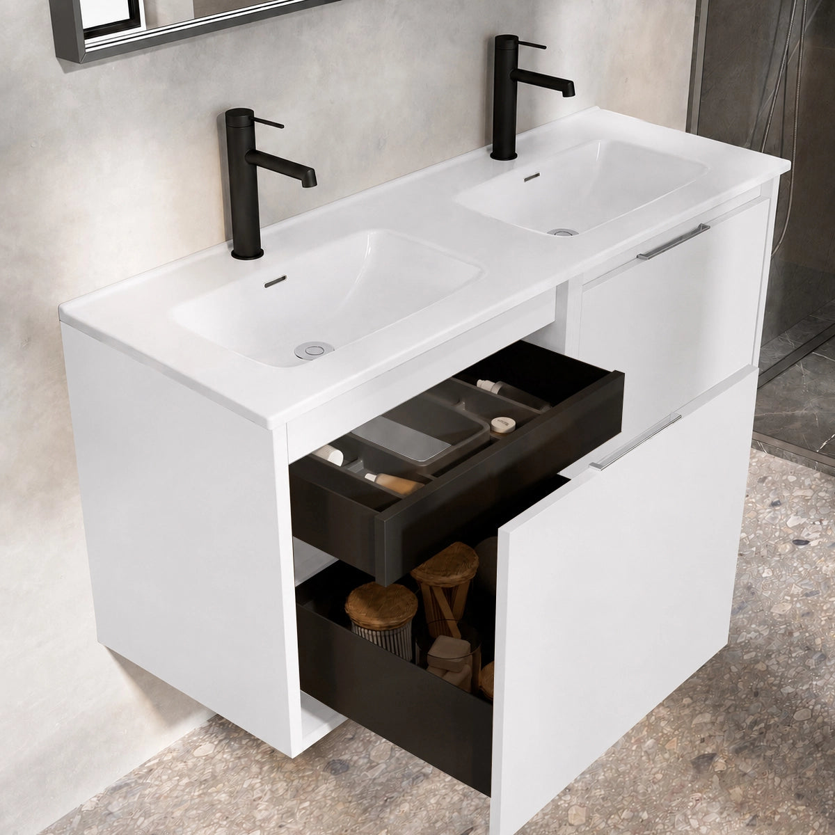 Meuble bain suspendu Atelier
