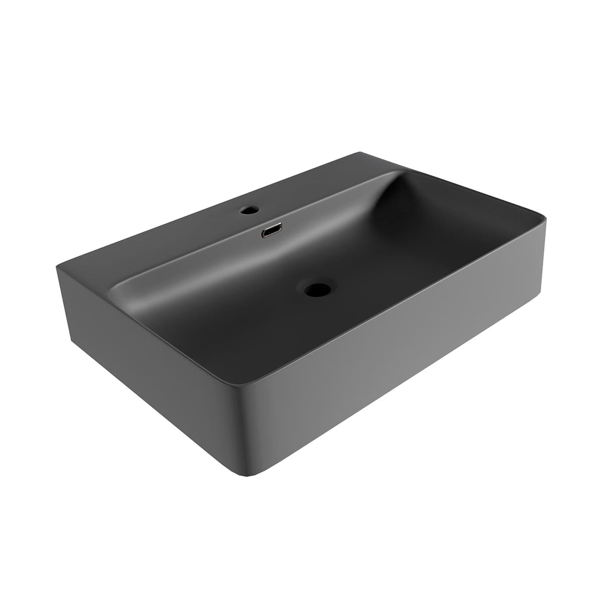 Lavamanos moderno negro Boston - Thebath
