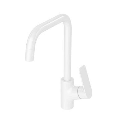 Robinet blanc brillant Flat