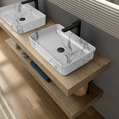 Lavabo rectangulaire à poser Curazao
