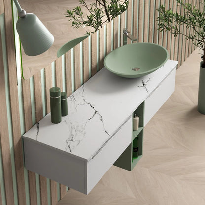 Plan vasque à poser sur meuble Mytho