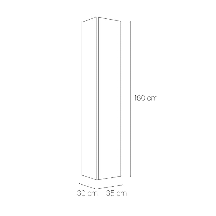 Meuble colonne auxiliaire de salle de bain Albor