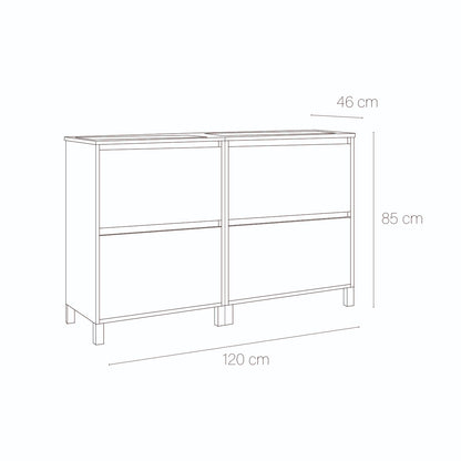 Esemble meuble lavabo double Porto