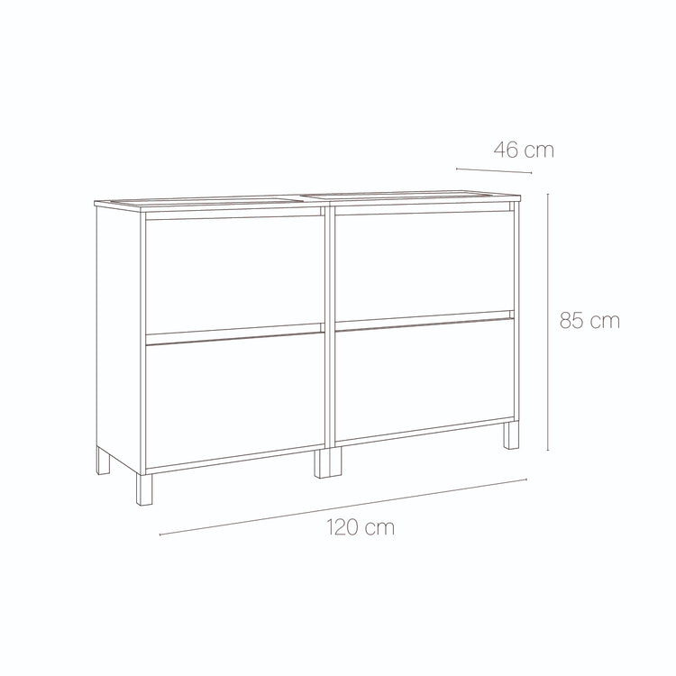 Esemble meuble lavabo double Porto