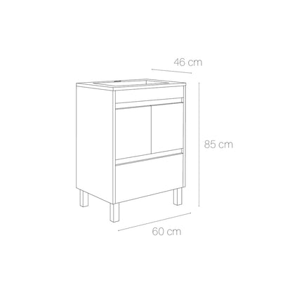 Ensemble de meubles de salle de bain moderne Carla