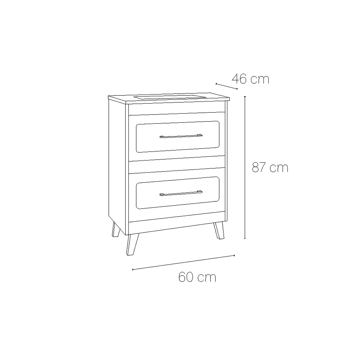 Meuble de salle de bain vintage Vintage top