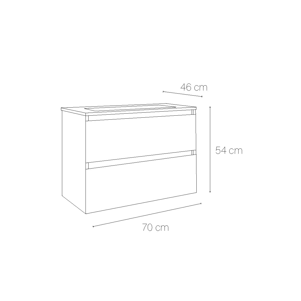 Armoire de salle de bain suspendue Aruba