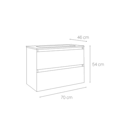 Armoire de salle de bain suspendue Aruba