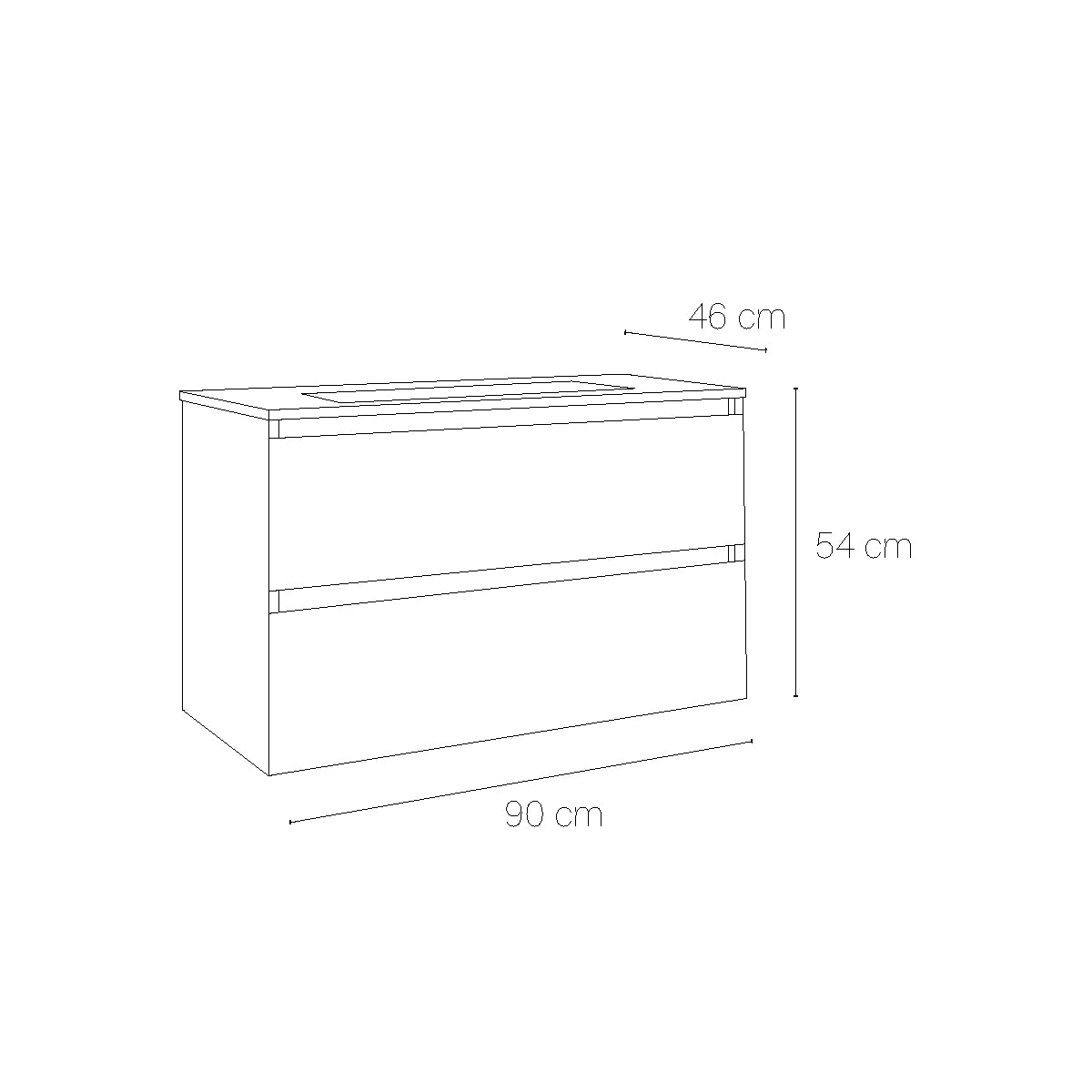 Armoire de salle de bain suspendue Aruba