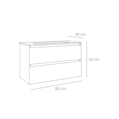 Armoire de salle de bain suspendue Aruba