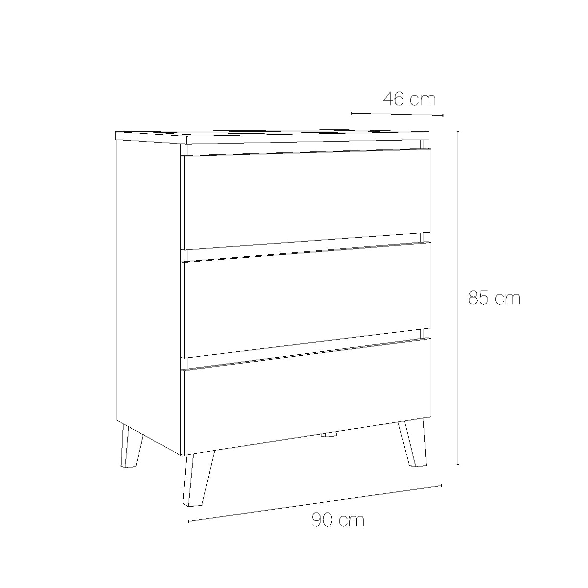 Meuble avec lavabo pour salle de bain Aruba