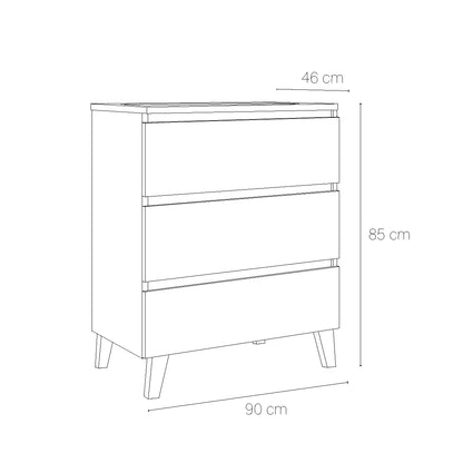 Meuble avec lavabo pour salle de bain Aruba