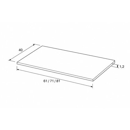 Couvercle de meuble de salle de bain Ambar