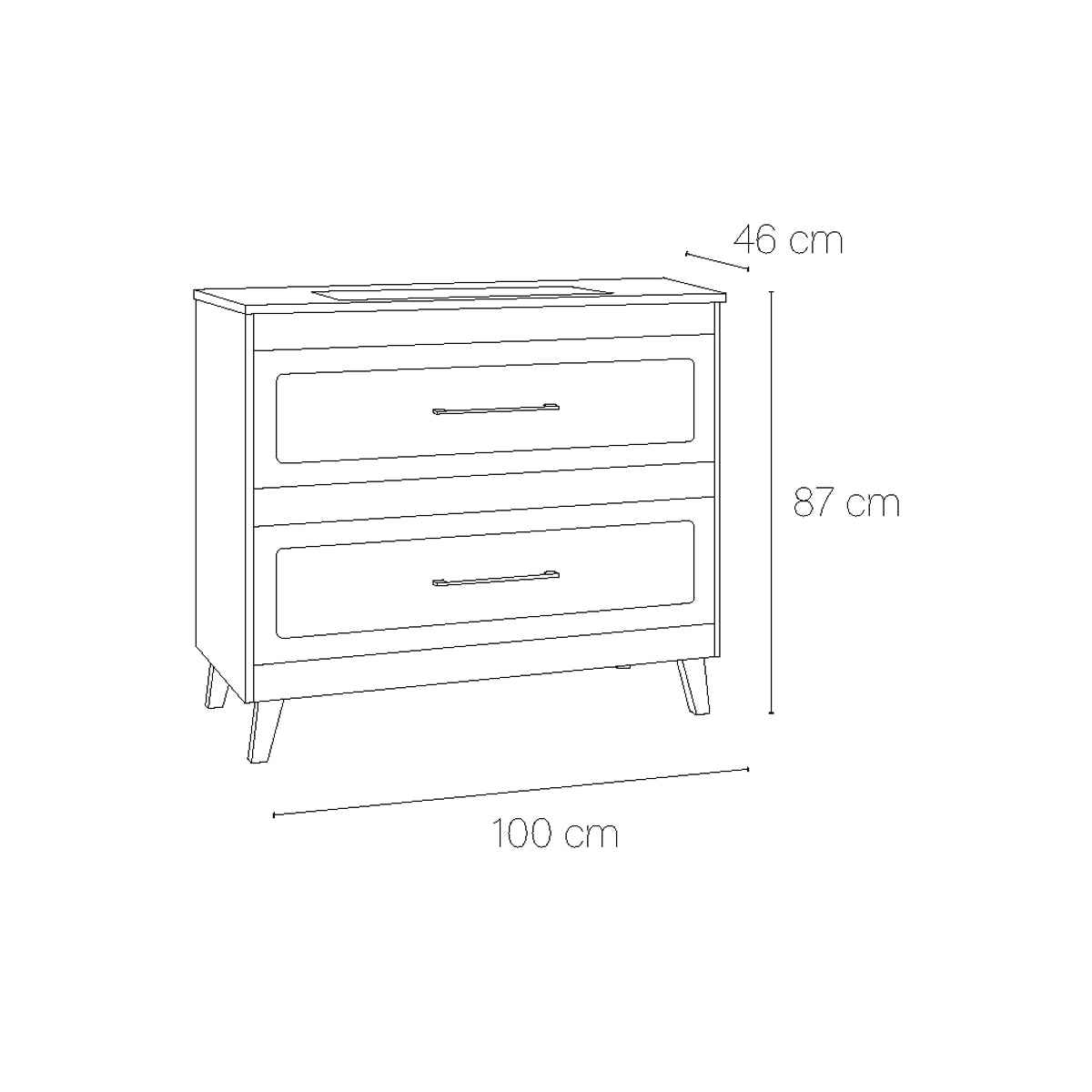 Meuble de salle de bain vintage Vintage top