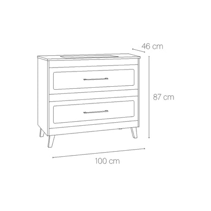 Meuble de salle de bain vintage Vintage top
