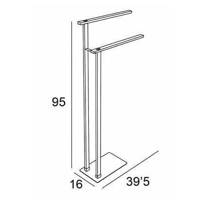 Porte-serviettes sur pied pour salle de bain