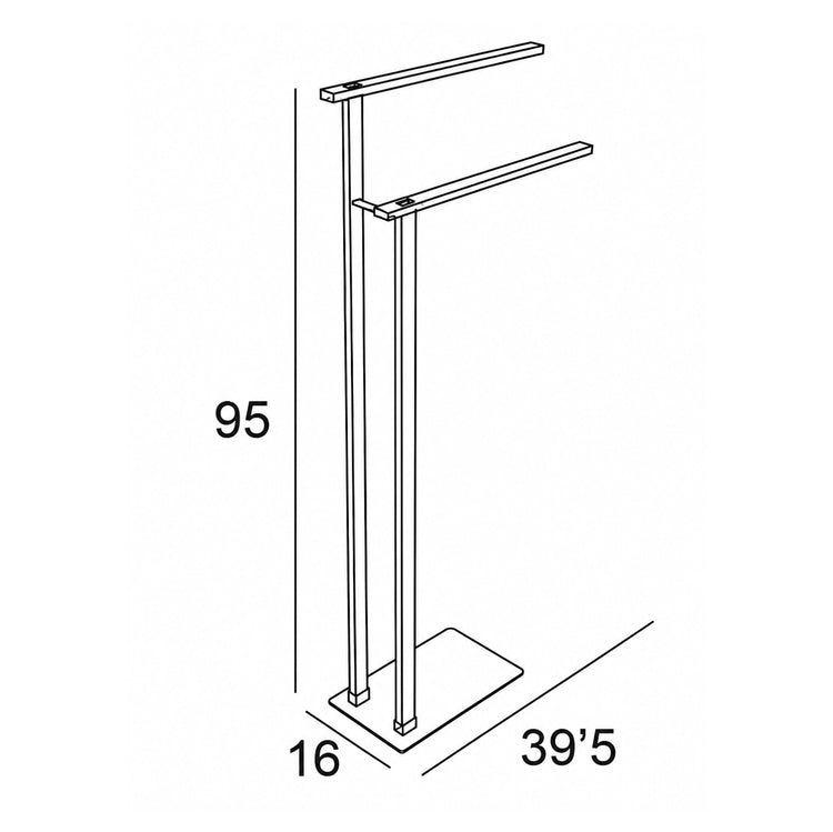 Porte-serviettes sur pied pour salle de bain
