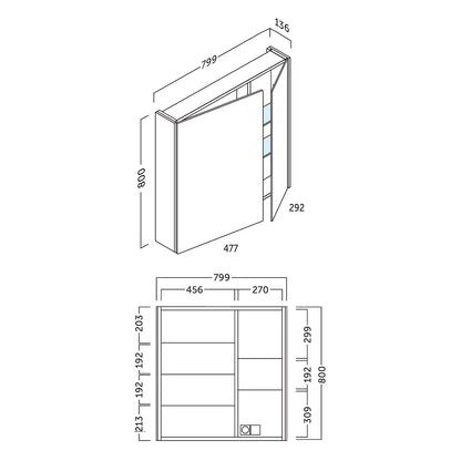 Miroir de salle de bain Skyline