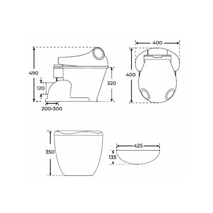 WC pour enfants avec réservoir Froggy