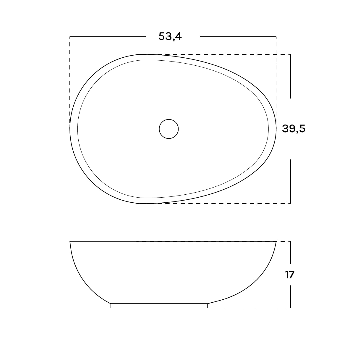 Lavabo à poser gris Kairo