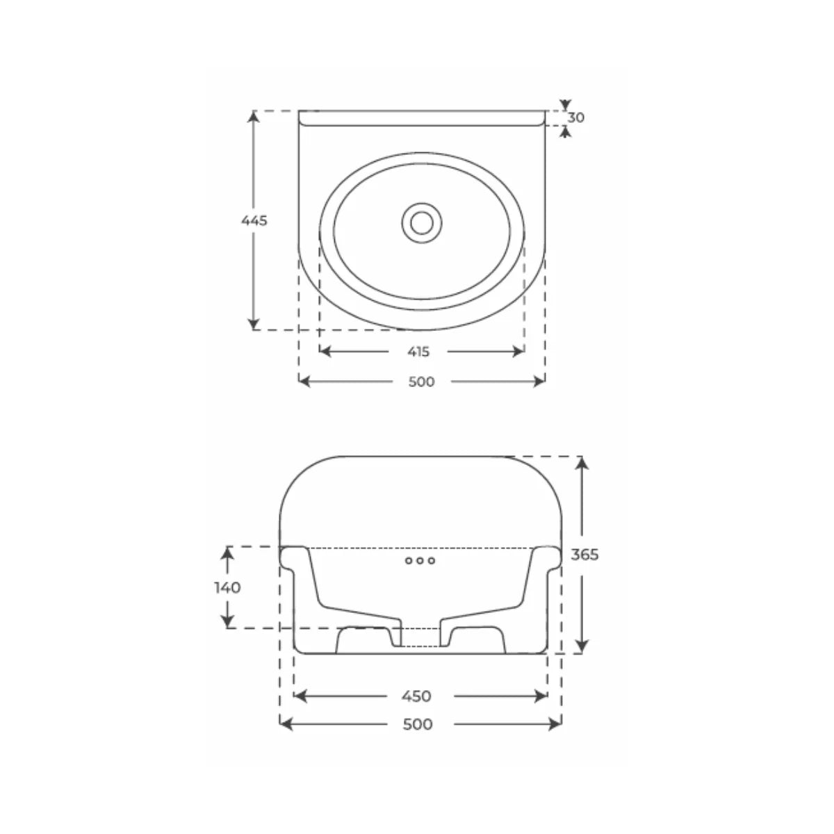 Lavabo retro blanco Robin - Thebath