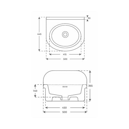 Lavabo retro blanco Robin - Thebath