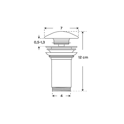 Valve lavabo Clic-Clac Jana