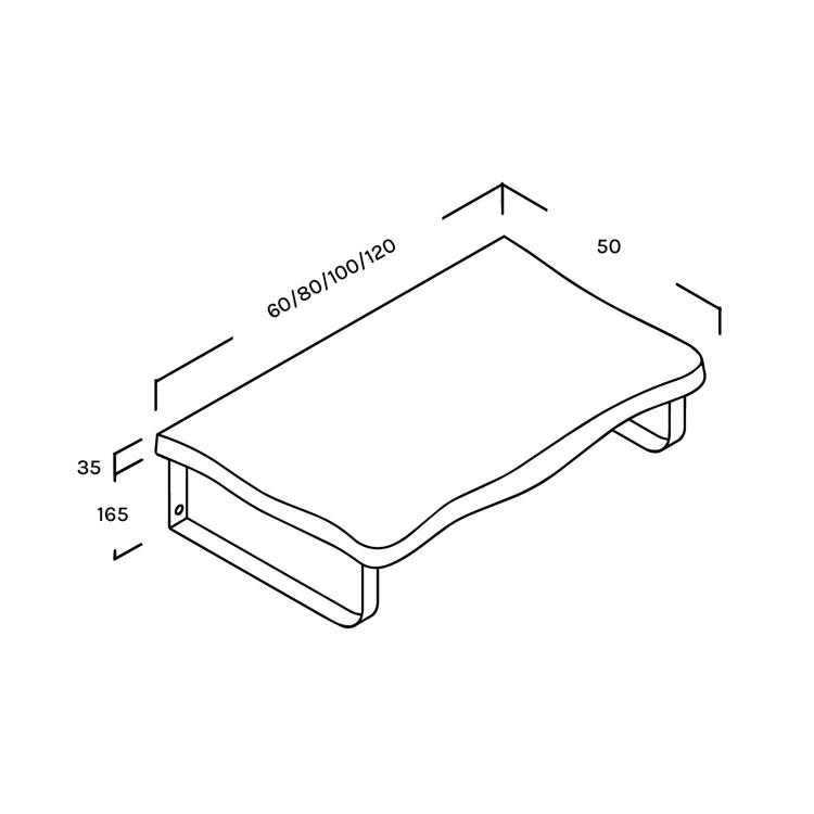 Plan de lavabo Rustik