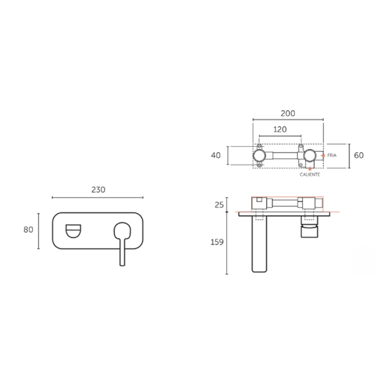 Robinet de salle de bain moderne Combi