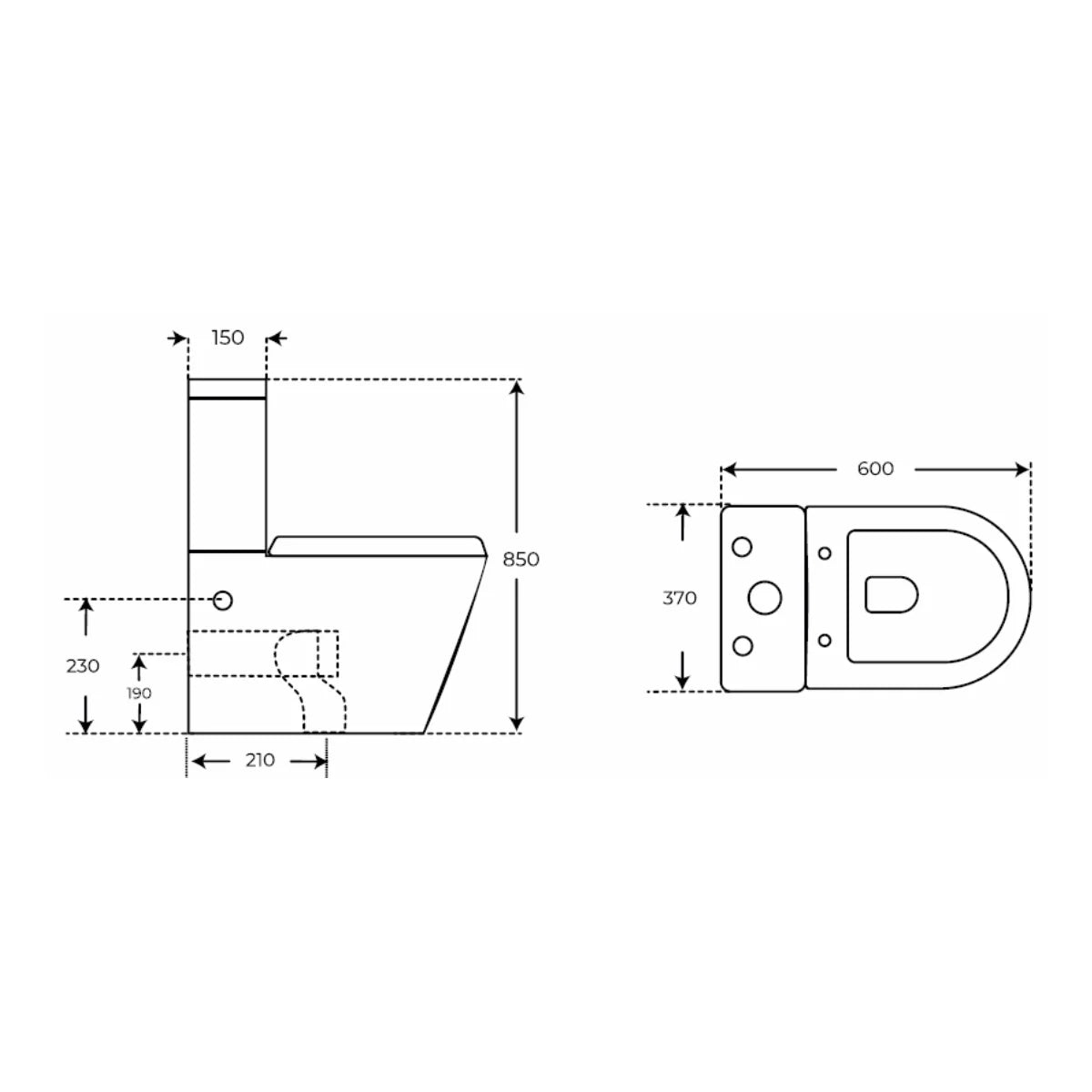 WC avec robinet Modena Oval