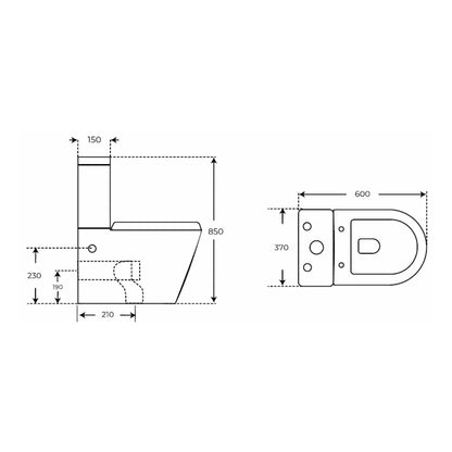 WC avec robinet Modena Oval