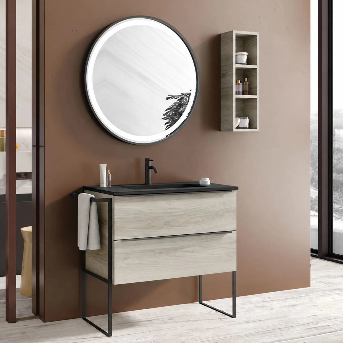 Étagère organisatrice de salle de bain Landes
