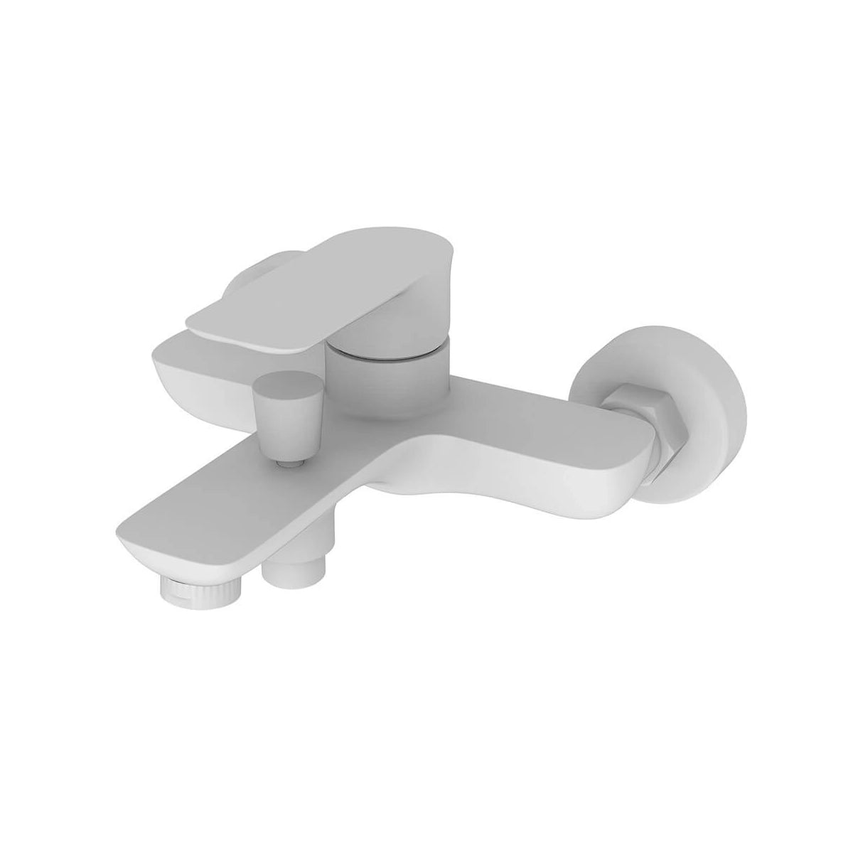 Robinet blanc brillant Flat