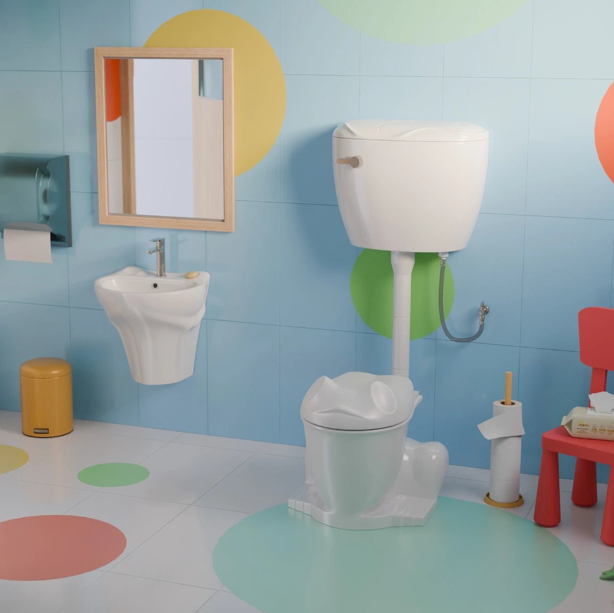 WC pour enfants avec réservoir Froggy