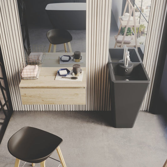 Lavabo negro mate Florencia - Thebath