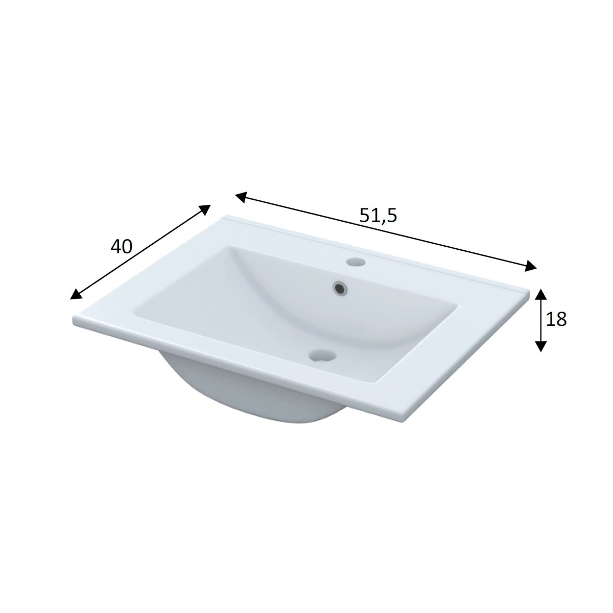 Mueble de baño barato Koncept con lavabo - Thebath