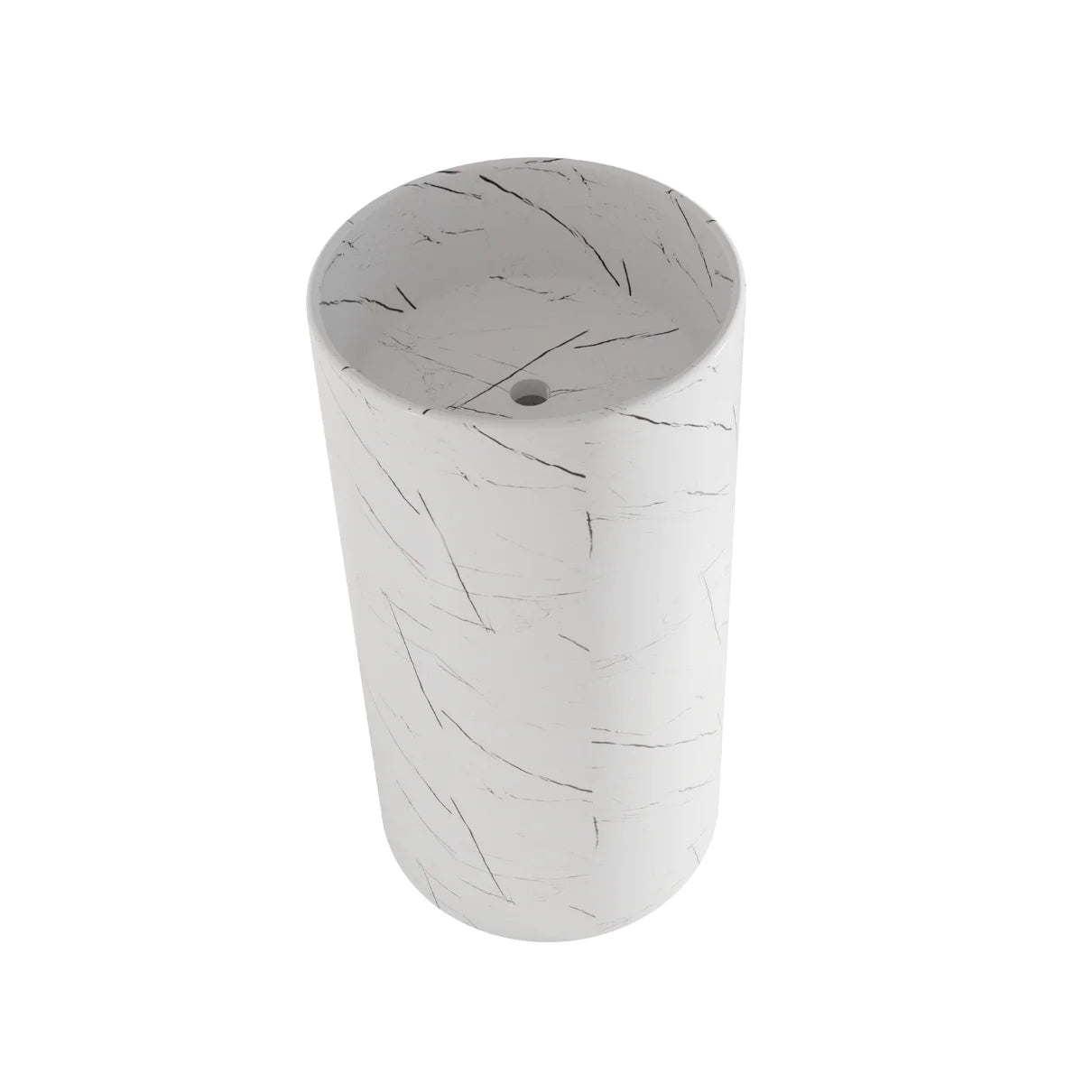 Lavabo effet marbre blanc Líjar