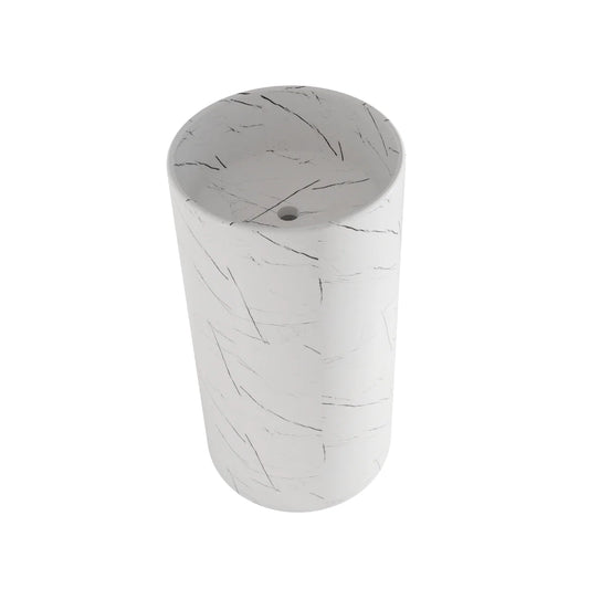 Lavabo effet marbre blanc Líjar