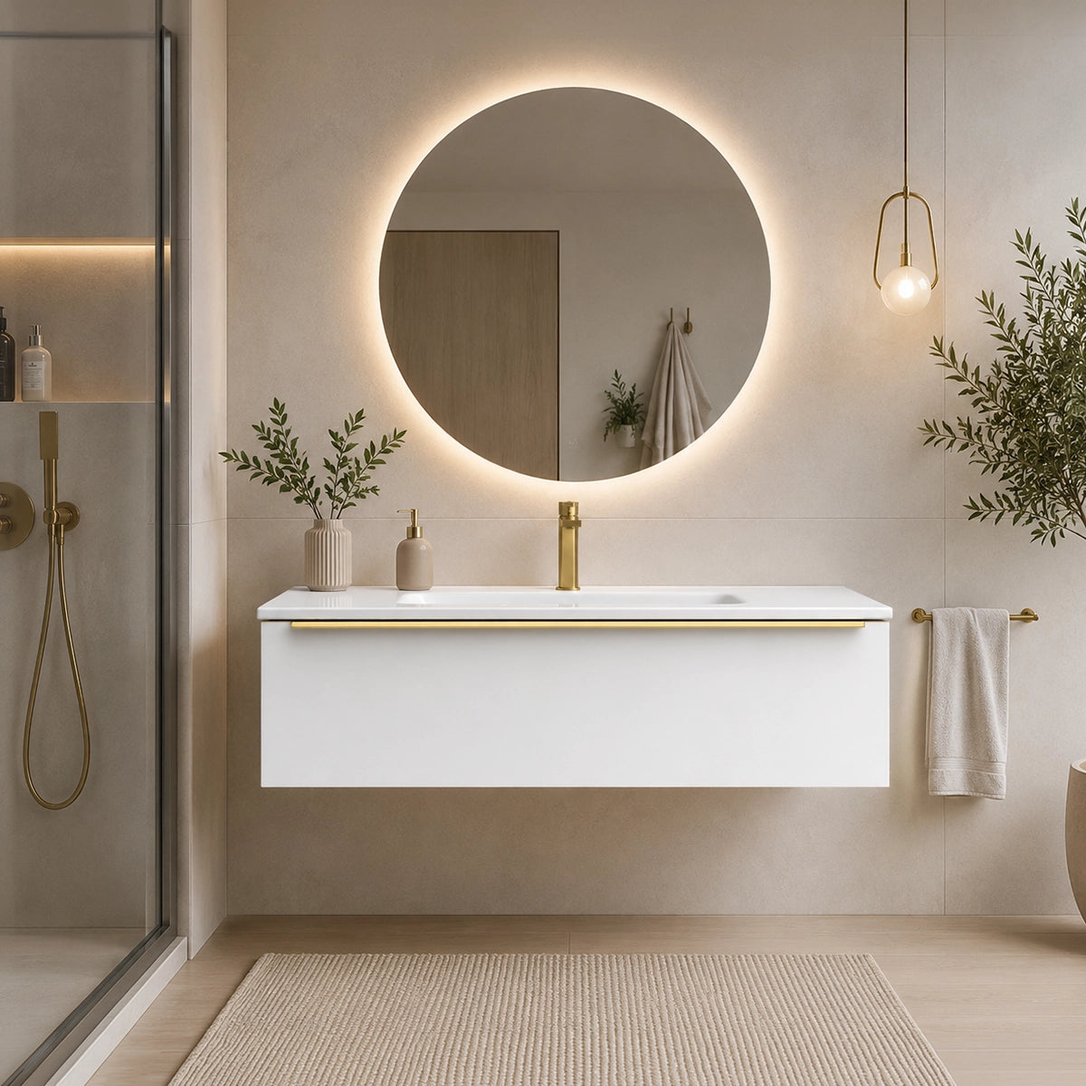 Meuble sous-lavabo de salle de bain Landes