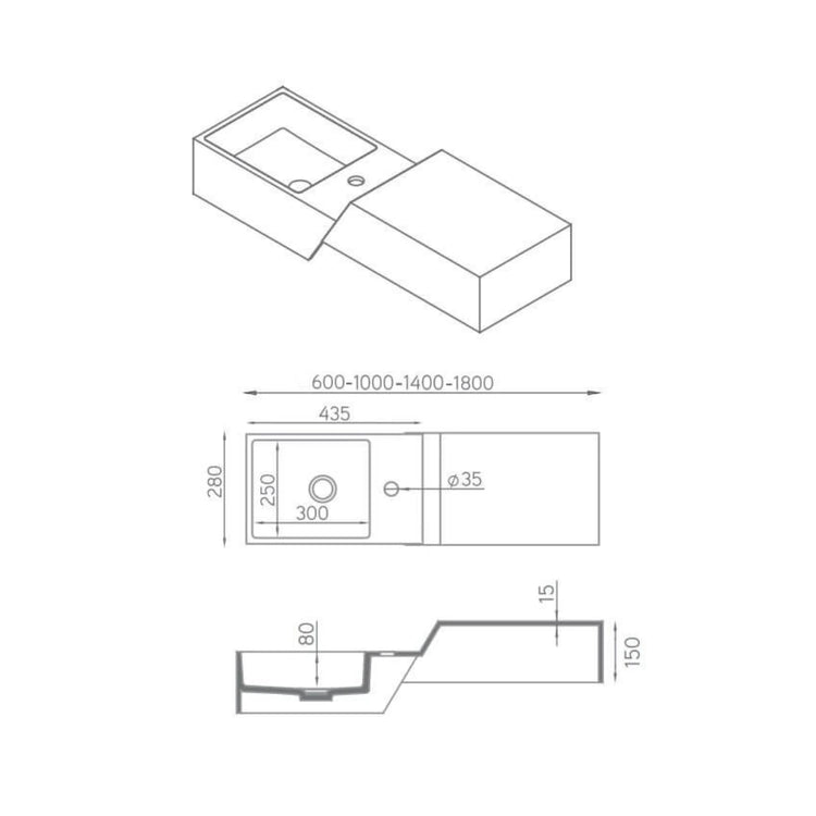 Lavabo suspendu LevelPlus