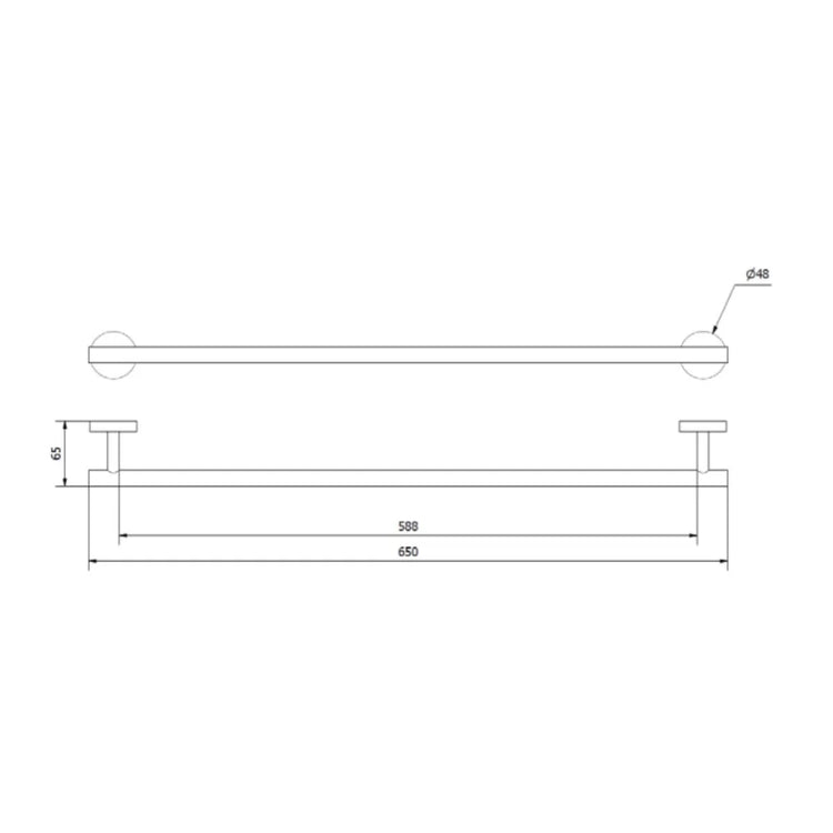 Porte-serviettes noir