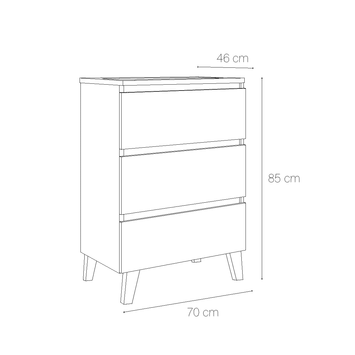 Meuble avec lavabo pour salle de bain Aruba