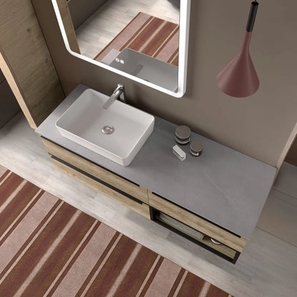 Plan vasque à poser sur meuble Mytho