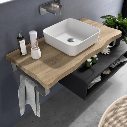 Plan de toilette en bois Rustik