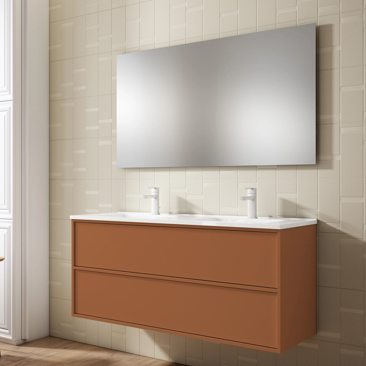 Meuble de salle de bain avec lavabo Frame top