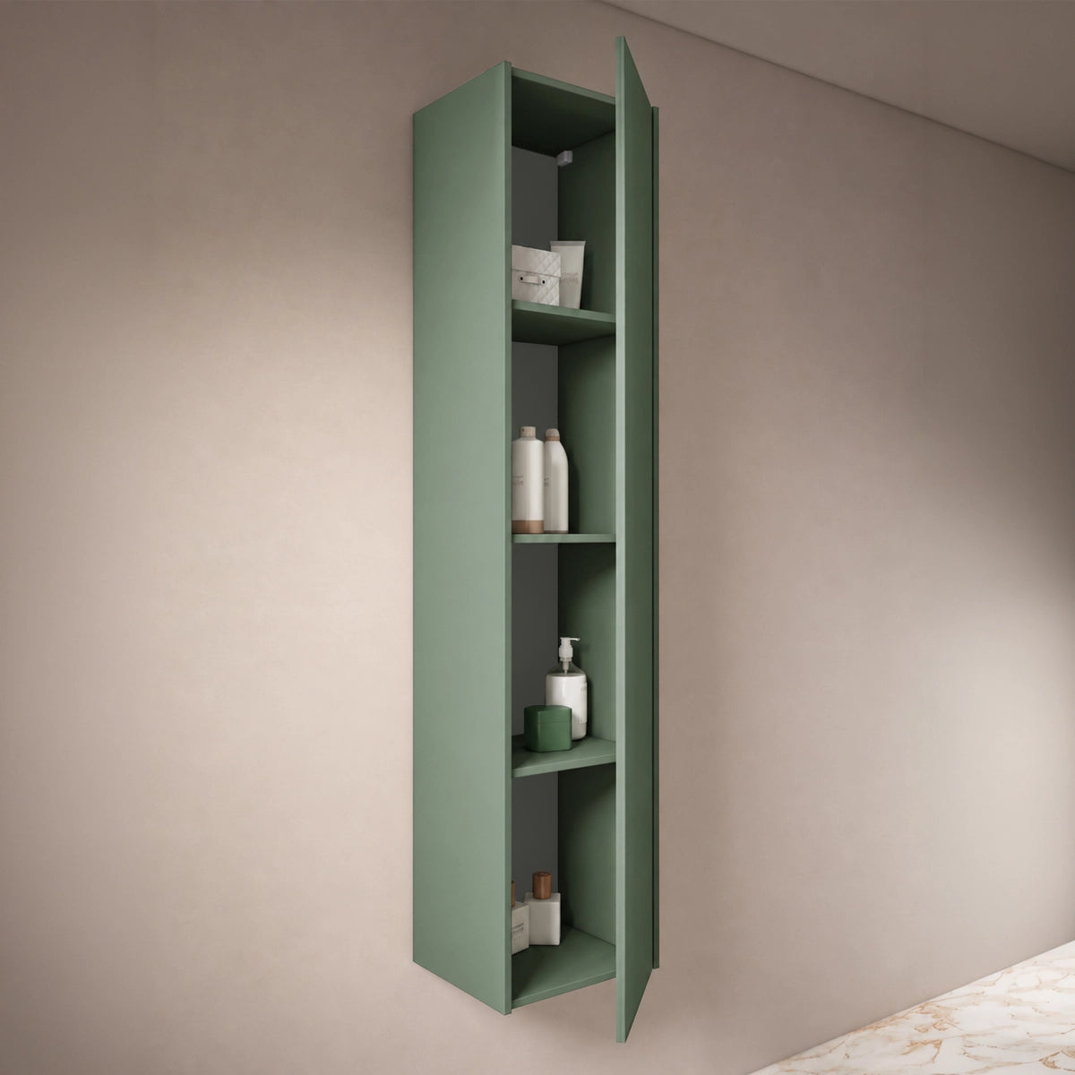 Meuble colonne auxiliaire de salle de bain Albor
