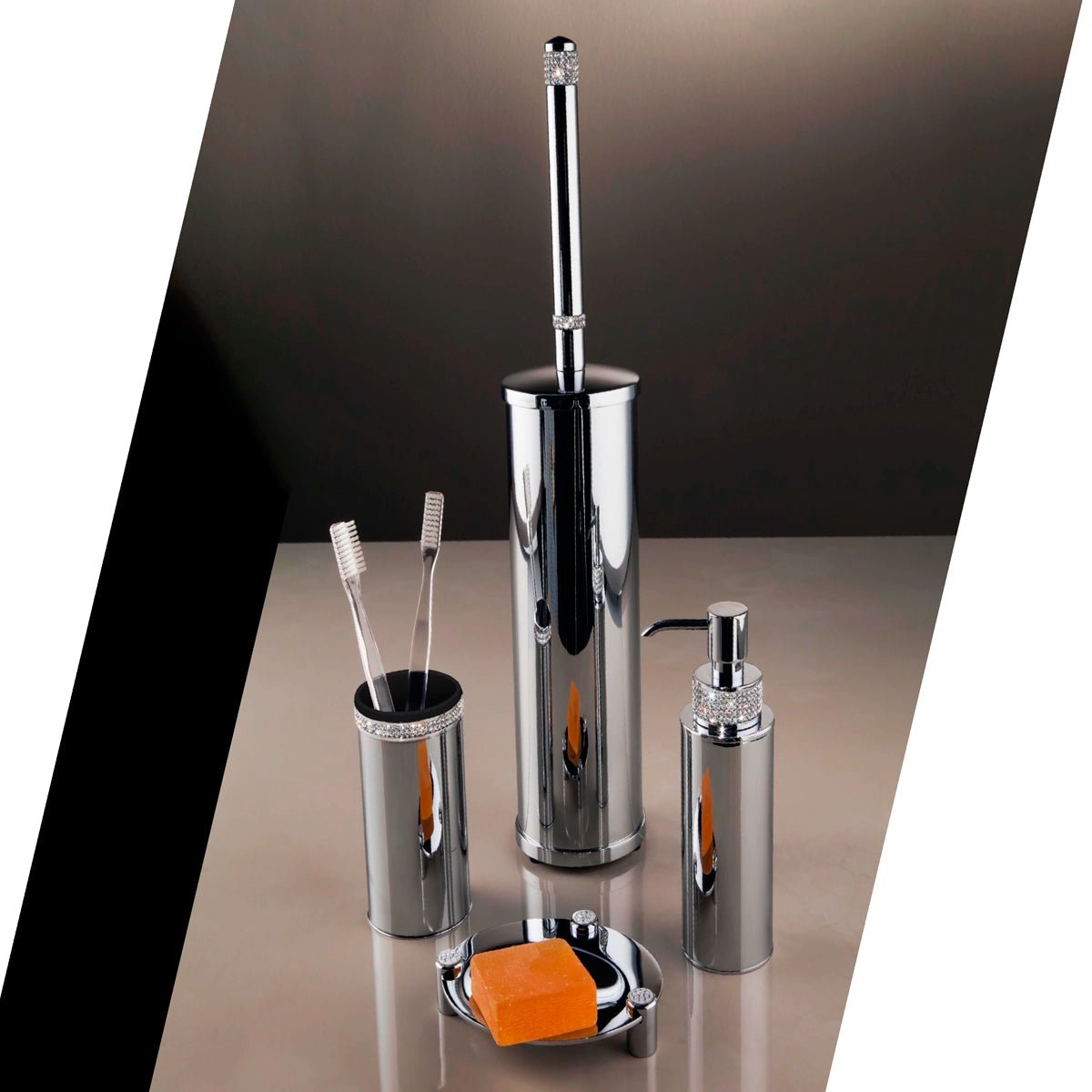 Accesorios baño con cristales Swarovski - Thebath