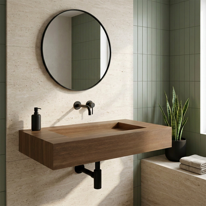 Plan vasque avec lavabo intégré Boreal