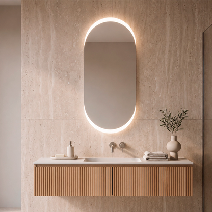Miroir ovale bain Crux