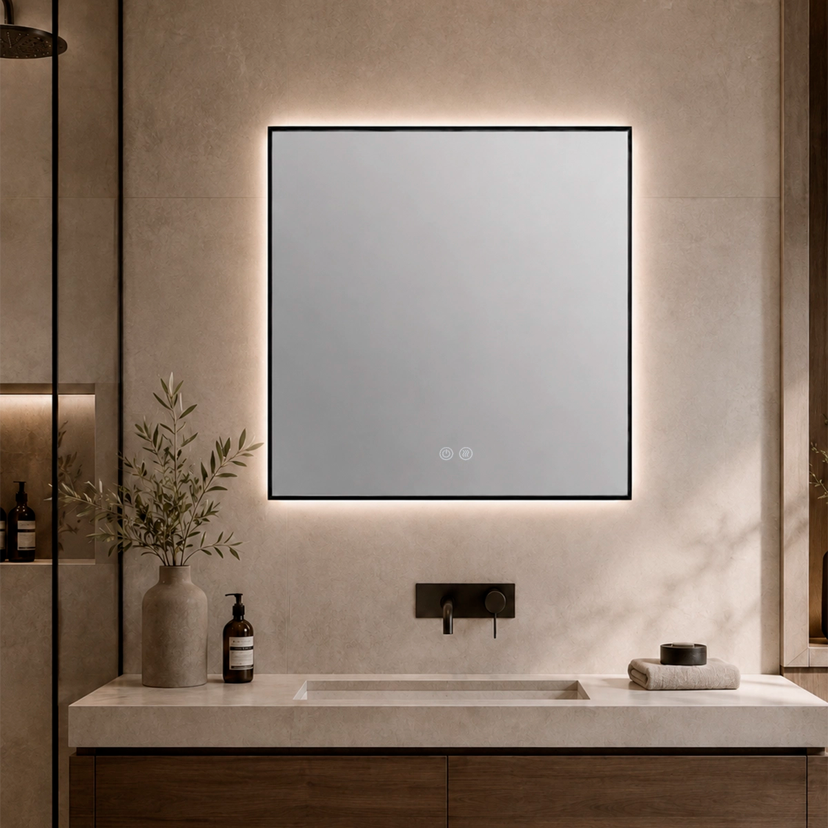 Miroir avec cadre métallique Nyros